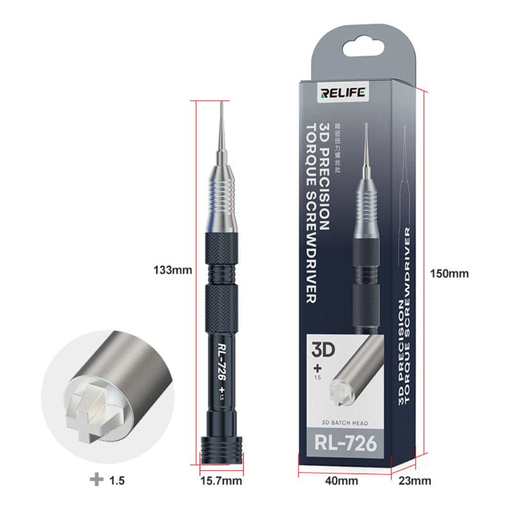 Livraison gratuite Tournevis de Précision RELIFE RL-726 3D Torque - Embout Philips 1.5