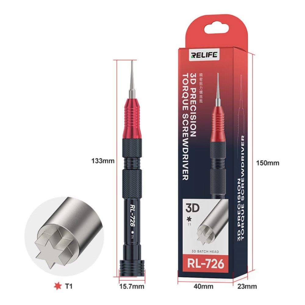 Livraison gratuite Tournevis de Précision RELIFE RL-726 3D Torque - Embout Torx T1