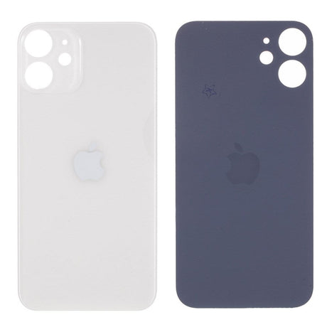 Pièce compatible Vitres arrières Vitre arrière (Adhésif) iPhone 12 Blanc