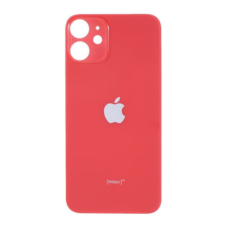 Pièce compatible Vitres arrières Vitre arrière (Adhésif) iPhone 12 Mini Rouge