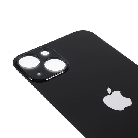 Pièce OEM Vitres arrières Vitre arrière (Adhésif) iPhone 13 Noir (Version BIG HOLE)