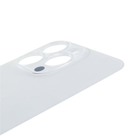 Pièce OEM Vitres arrières Vitre arrière (Adhésif) iPhone 13 Pro Blanc (Version BIG HOLE)