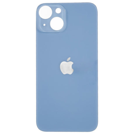 Pièce compatible Vitres arrières Vitre arrière (Adhésif) iPhone 14 Bleu (Version BIG HOLE)