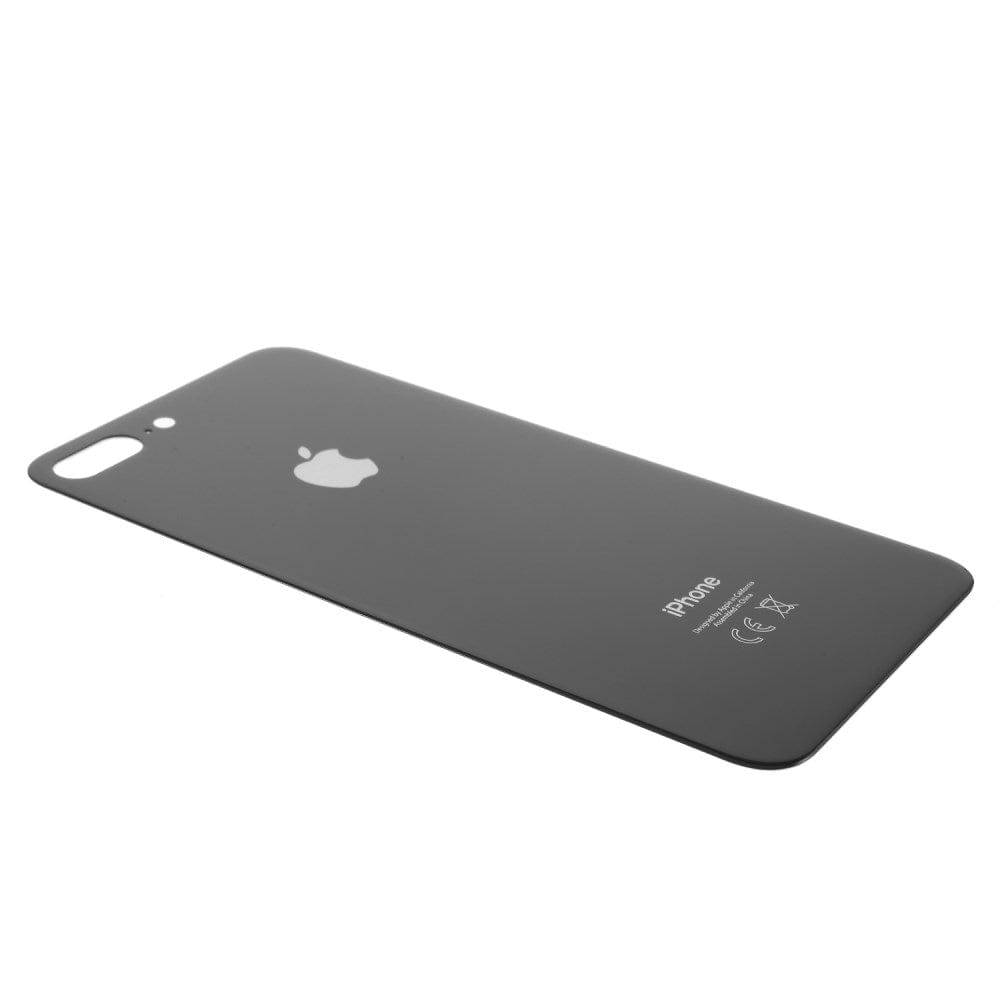 Pièce compatible Vitres arrières Vitre arrière (Adhésif) iPhone 8 Plus Noir