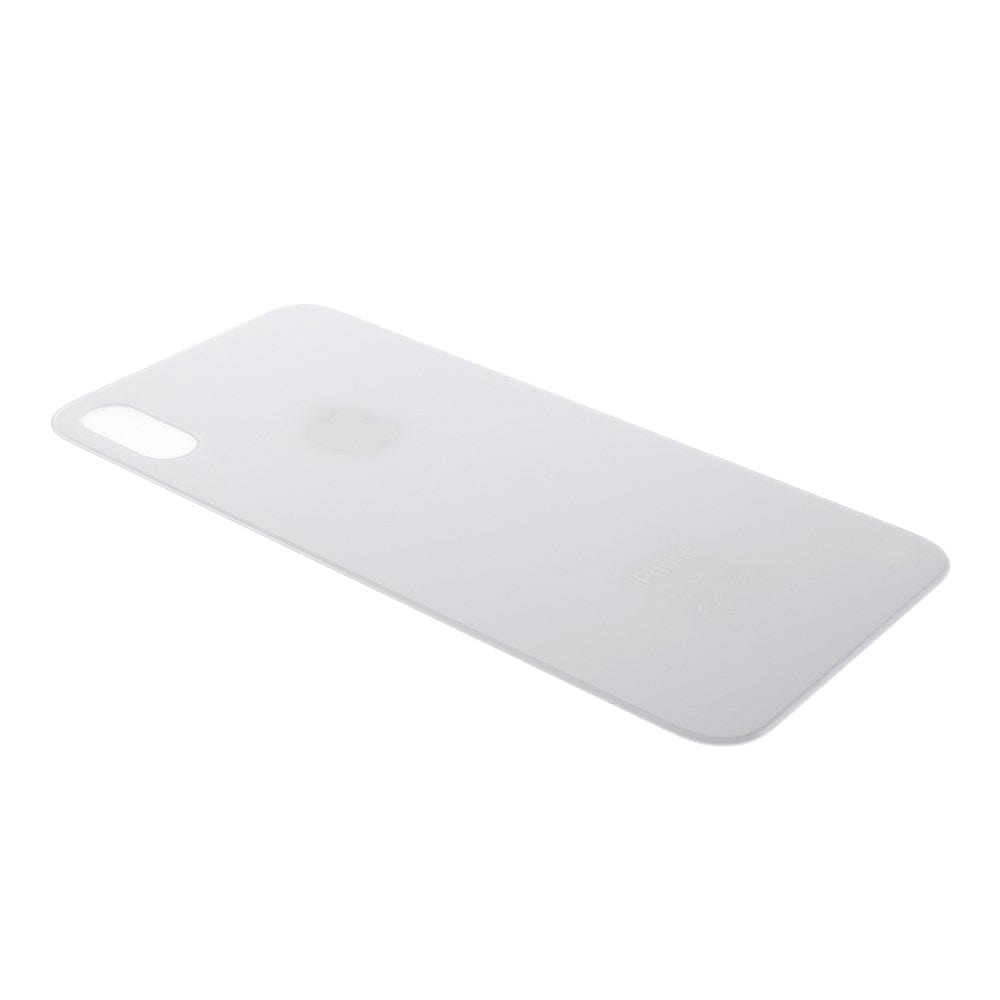 Pièce compatible Vitres arrières Vitre arrière (Adhésif) iPhone X Blanc