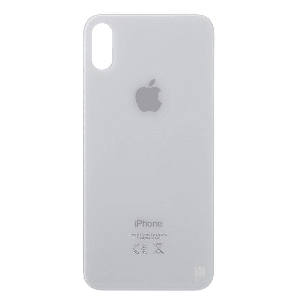 Pièce OEM Vitres arrières Vitre arrière (Adhésif) iPhone X Blanc