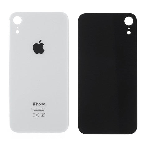 Pièce compatible Vitres arrières Vitre arrière (Adhésif) iPhone Xr Blanc