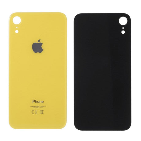 Pièce compatible Vitres arrières Vitre arrière (Adhésif) iPhone Xr Jaune