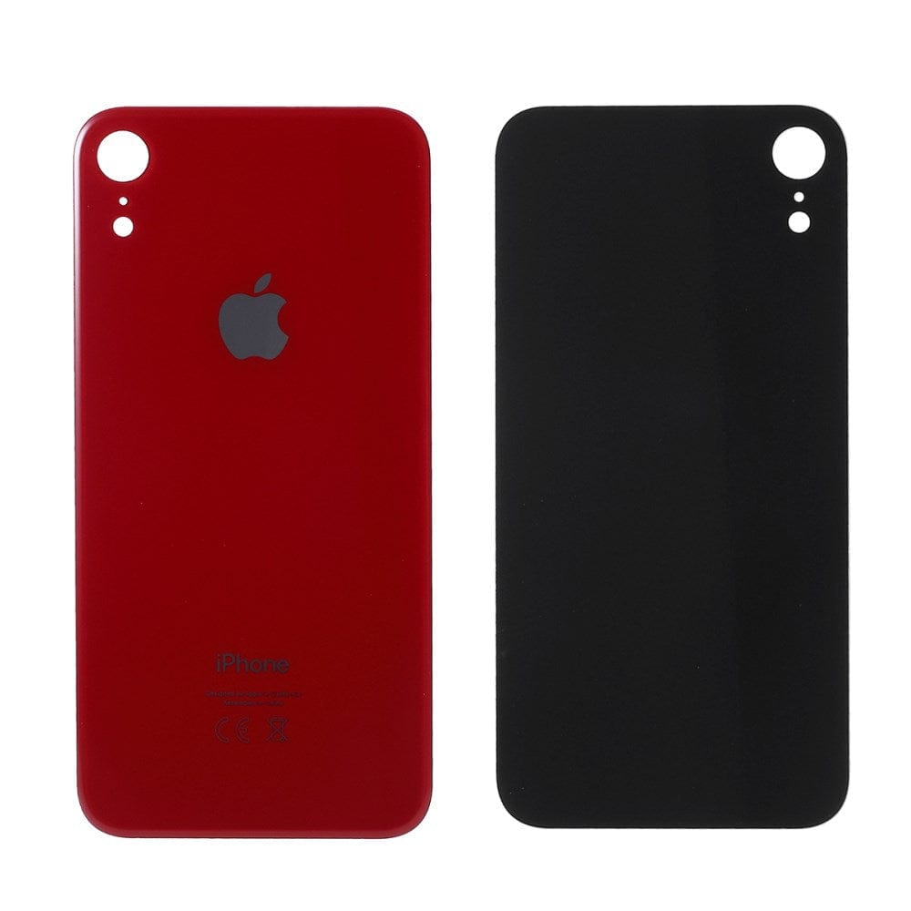 Pièce compatible Vitres arrières Vitre arrière (Adhésif) iPhone Xr Rouge