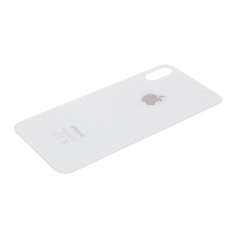 Pièce compatible Vitres arrières Vitre arrière (Adhésif) iPhone Xs Blanc