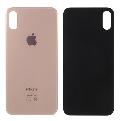 Pièce compatible Vitres arrières Vitre arrière (Adhésif) iPhone Xs Gold