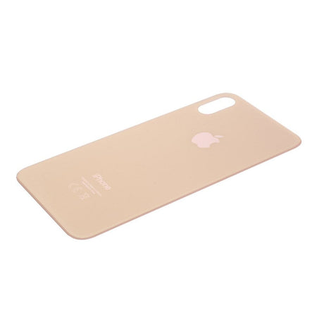 Pièce compatible Vitres arrières Vitre arrière (Adhésif) iPhone Xs Gold