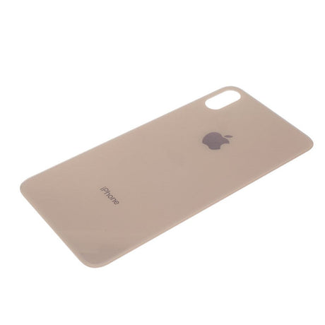 Pièce compatible Vitres arrières Vitre arrière (Adhésif) iPhone Xs Max Gold (Version BIG HOLE)