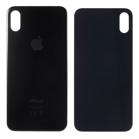 Pièce compatible Vitres arrières Vitre arrière (Adhésif) iPhone Xs Max Noir