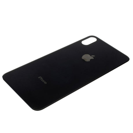 Pièce compatible Vitres arrières Vitre arrière (Adhésif) iPhone Xs Max Noir (Version BIG HOLE)