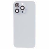 Livraison gratuite Vitres arrières Vitre arrière complète iPhone 15 Pro Blanc (Avec MagSafe)