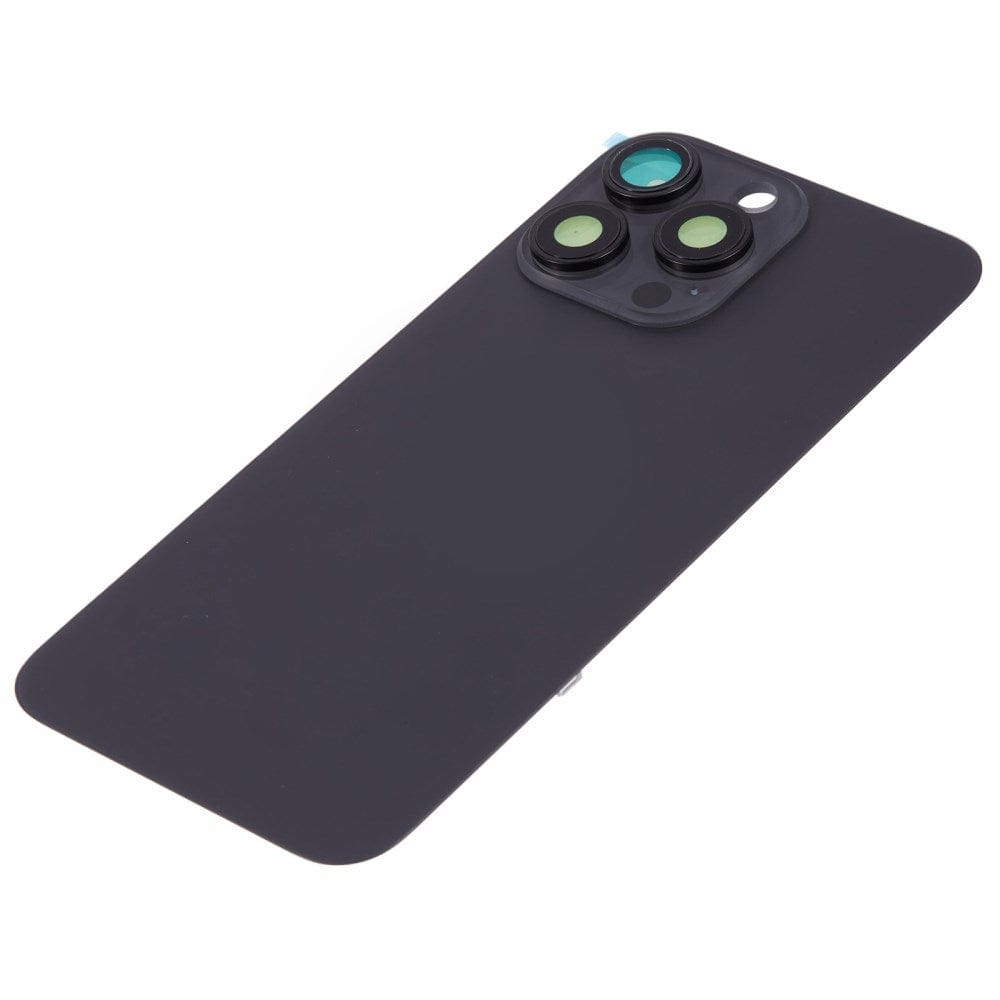 Livraison gratuite Vitres arrières Vitre arrière complète iPhone 15 Pro Noir (Avec MagSafe)