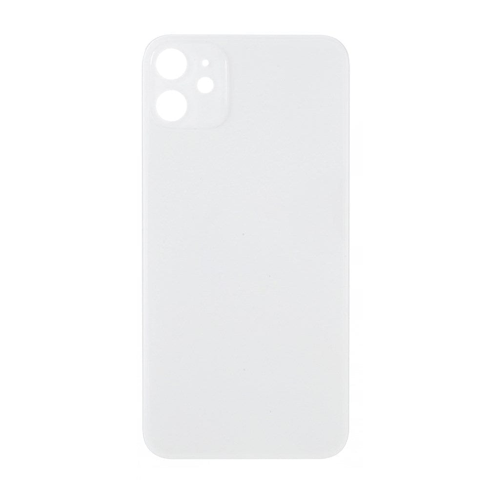 Livraison gratuite Vitres arrières Vitre arrière iPhone 11 Blanc (Big Hole)