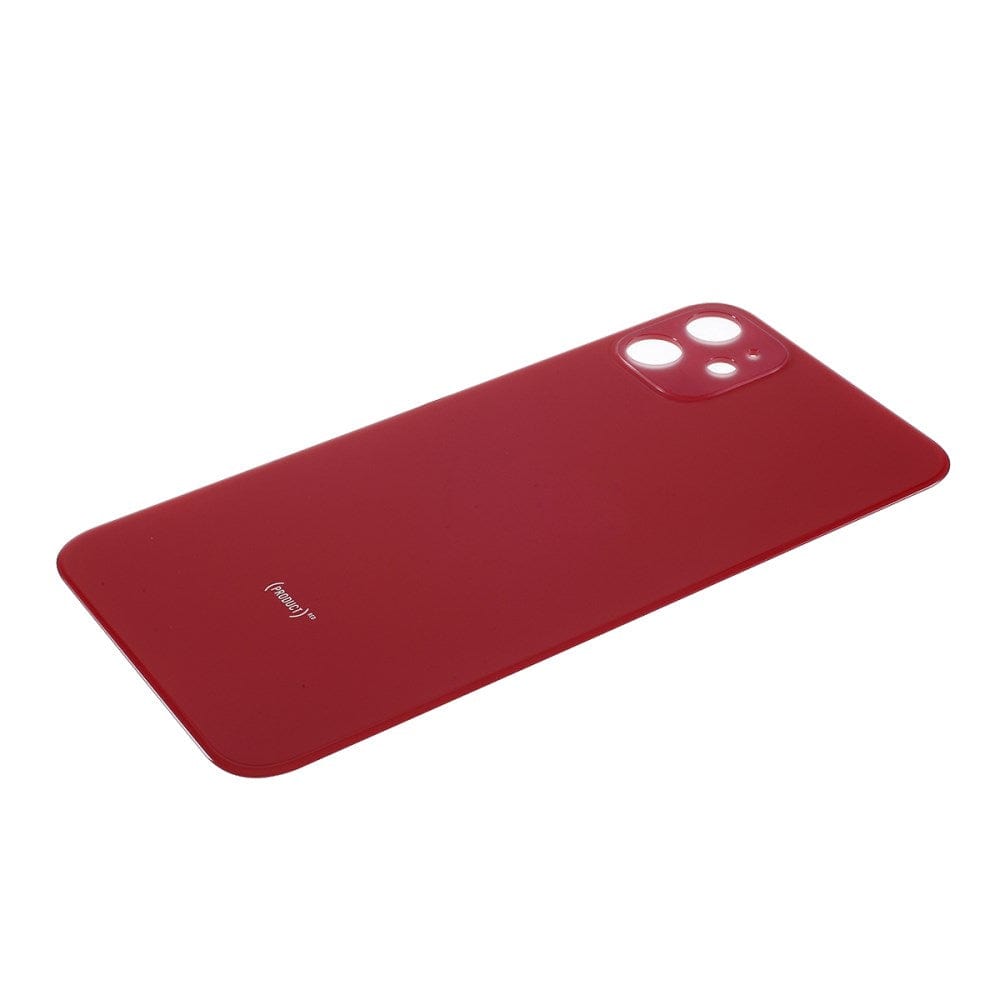 Livraison gratuite Vitres arrières Vitre arrière iPhone 11 Rouge (Big Hole)