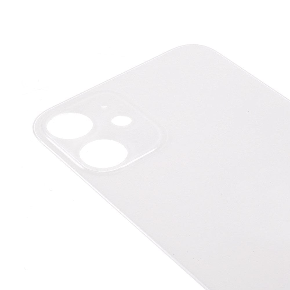 Livraison gratuite Vitres arrières Vitre arrière iPhone 12 Mini Blanc (Big Hole)