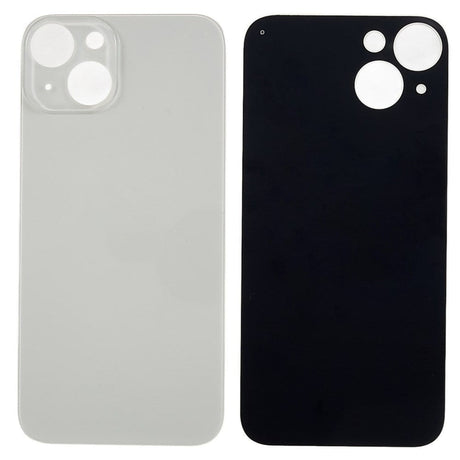 Livraison gratuite Vitres arrières Vitre arrière iPhone 14 Plus Blanc (Big Hole)