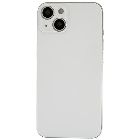 Livraison gratuite Vitres arrières Vitre arrière iPhone 14 Plus Blanc (Big Hole)