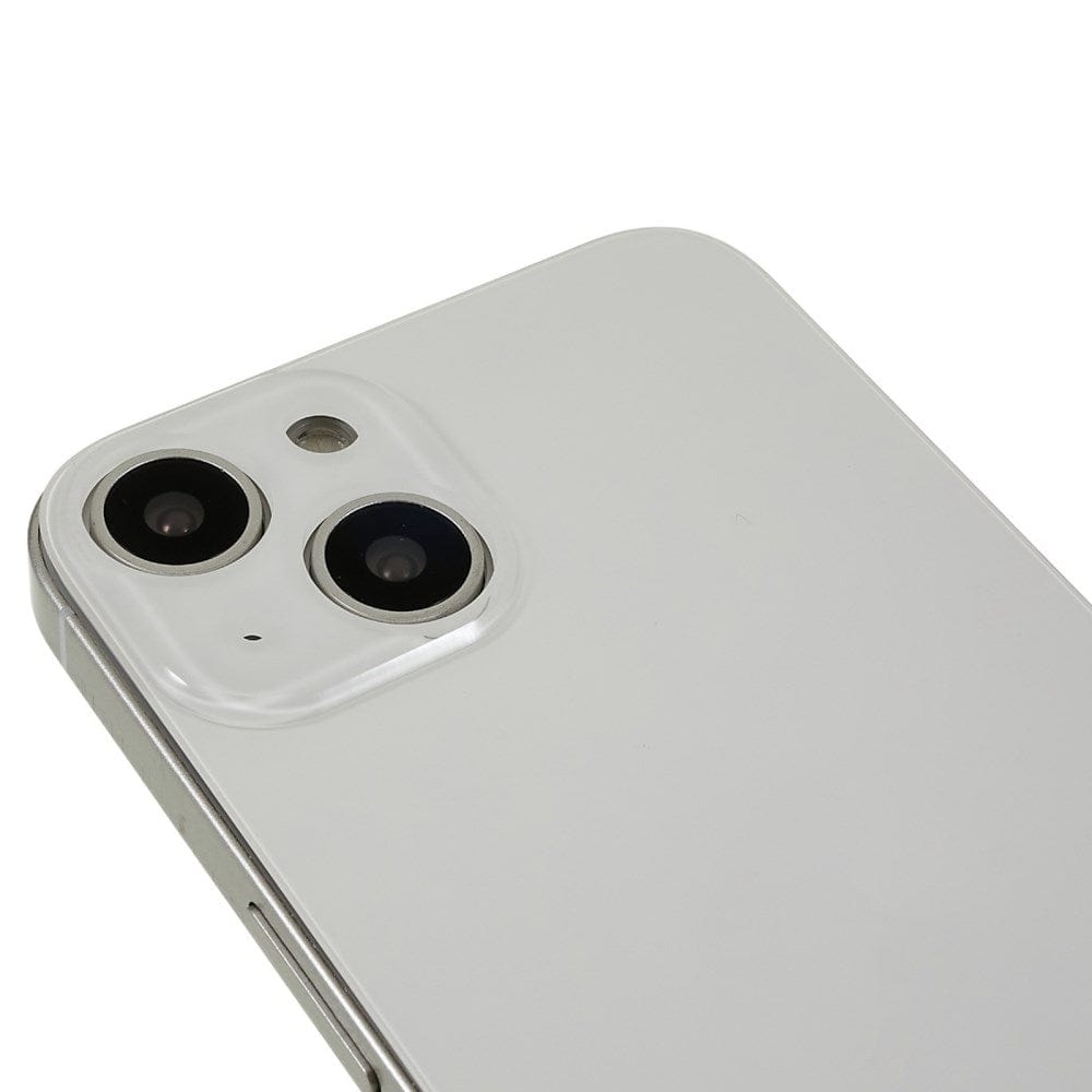 Livraison gratuite Vitres arrières Vitre arrière iPhone 14 Plus Blanc (Big Hole)