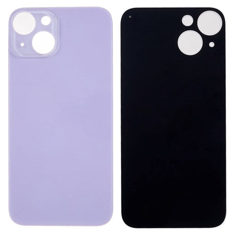 Livraison gratuite Vitres arrières Vitre arrière iPhone 14 Plus Mauve (Big Hole)