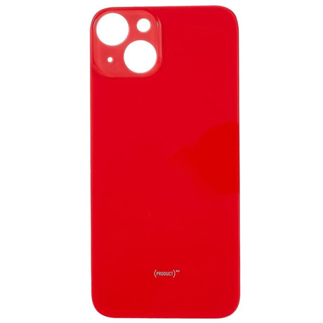 Livraison gratuite Vitres arrières Vitre arrière iPhone 14 Plus Rouge (Red) (Big Hole)