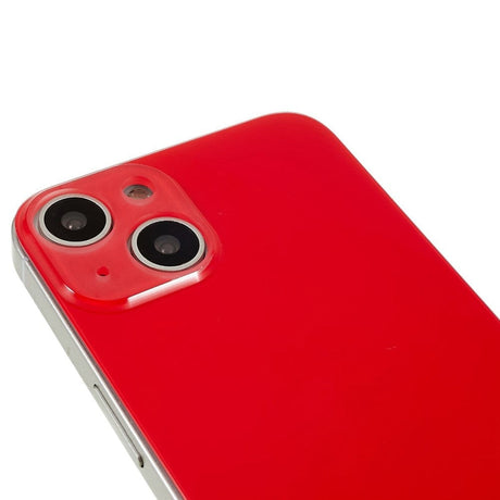 Livraison gratuite Vitres arrières Vitre arrière iPhone 14 Plus Rouge (Red) (Big Hole)