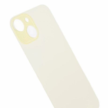 Livraison gratuite Vitres arrières Vitre arrière iPhone 15 Plus Jaune (Big Hole)