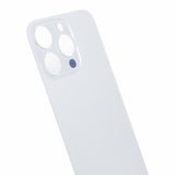 Livraison gratuite Vitres arrières Vitre arrière iPhone 15 Pro Max Blanc (Big Hole)