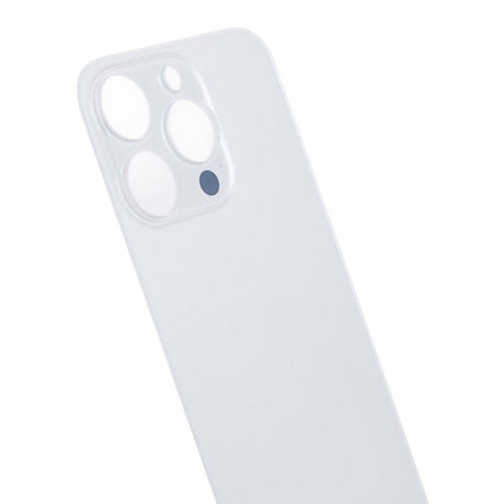 Livraison gratuite Vitres arrières Vitre arrière iPhone 15 Pro Max Blanc (Big Hole)