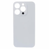 Livraison gratuite Vitres arrières Vitre arrière iPhone 15 Pro Max Blanc (Big Hole)