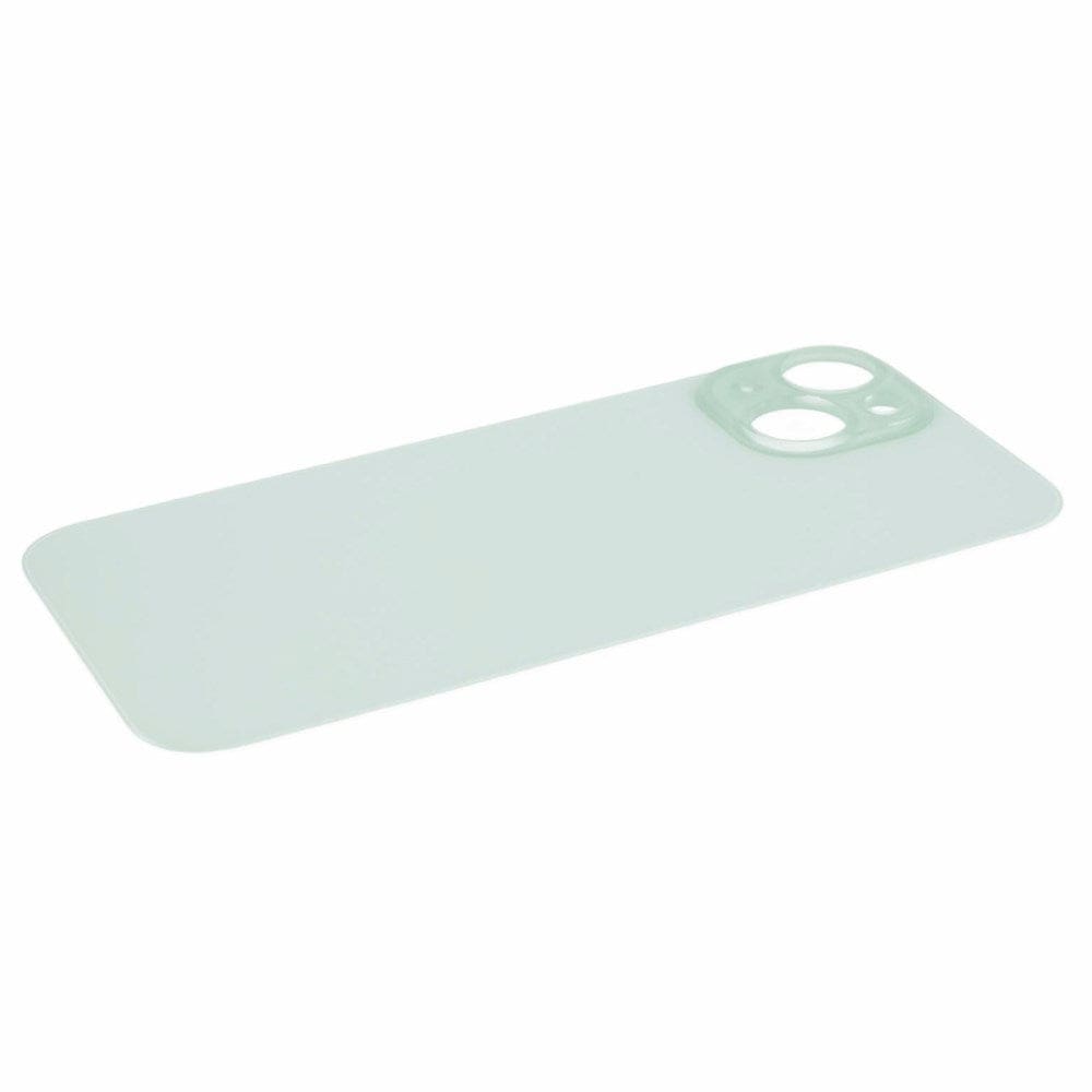 Livraison gratuite Vitres arrières Vitre arrière iPhone 15 Vert (Big Hole)