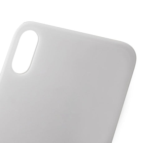 Livraison gratuite Vitres arrières Vitre arrière iPhone X Blanc (Big Hole)