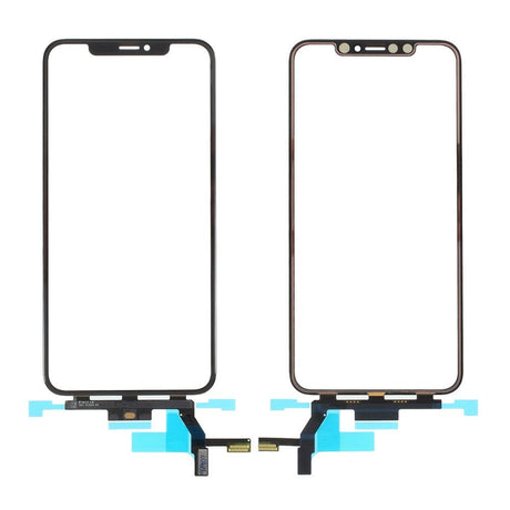 Pièce compatible Écrans Vitre avant tactile iPhone Xs Max Noir