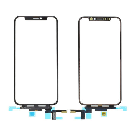 Pièce compatible Écrans Vitre avant tactile iPhone Xs Noir